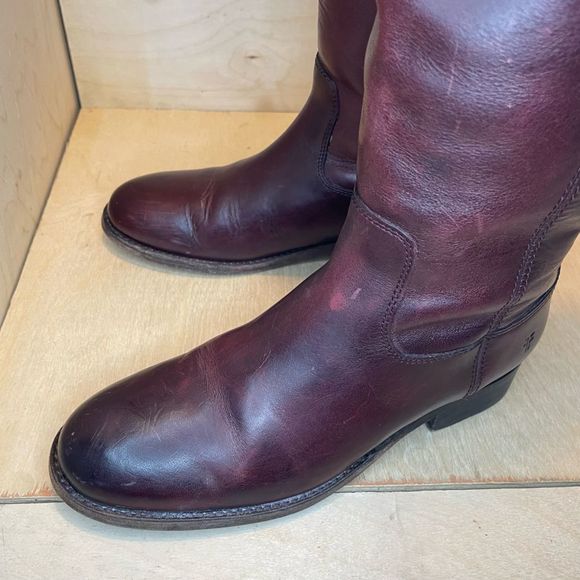 FRYE Melissa Button 2 Redwood Boots - Picture 9 of 11